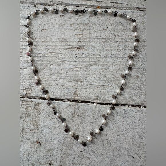 Vintage Sterling And Pearl Silpeda Necklace - Picture 7 of 7